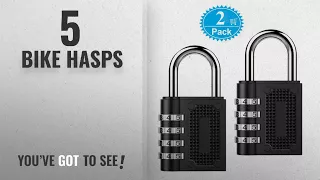 Top 10 Bike Hasps [2018]: Combination Lock BeskooHome Security Padlock - [2-Pack] Weather Proof