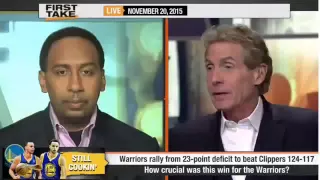 Espn First Take Warriors Rally From 23 Points De