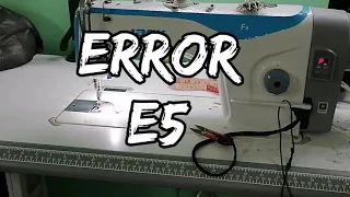 Maquina de coser recta industrial jack f4 digital motor servo, tipos de error e1, e2, e3, e5, e6, e7