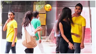 Accidentally Takkar Kiss Prank On Cute 🥰 Girls | Epic Reaction 😱 | Gulshan Shakya