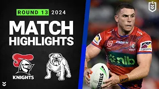 NRL 2024 | Knights v Bulldogs | Match Highlights