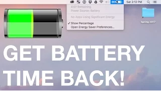 Fix Your MacBook's Battery Time Indicator