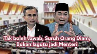 Sanusi Sindir Fahmi Tak boleh jawab suruh orang diam, Bukan lagutu jadi menteri