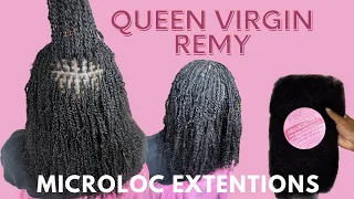 Micro Loc Extensions Tutorial | QVR HAIR | Human Hair Afro Kinky