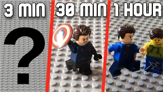 3 mins VS 30 mins VS 1 hour, stop motion challenge