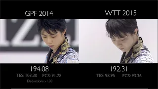 Yuzuru Hanyu FS -  Phantom of the Opera | GPF vs WTT