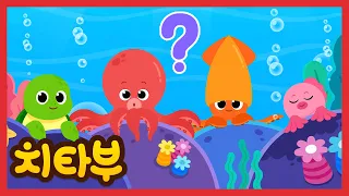 [ENG sub] 🐠다리가 많은 바다 동물은?🦑🐙(Let’s Count Sea Animals’ Legs!) | 숫자 세기 | 인기 동요 | 바다 동물 동요 | #치타부