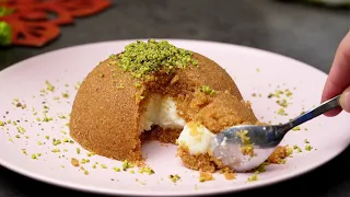 حلاوة السميد التركية Turkish semolina sweet Simple easy and delicious dessert