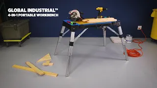 Global Industrial™ 4-in-1 Portable Workbench