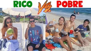 RICO VS POBRE - NA PRAIA!