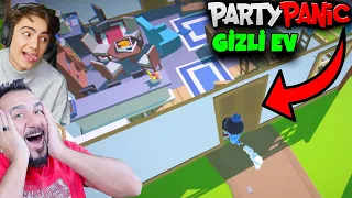 HEP İÇİNDEYDİK ŞİMDİ DIŞINDAYIZ! GİZLİ EV! | EKİPLE PARTY PANİC OYNUYORUZ