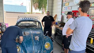 Welding on Rocky’s 1964 VW Beetle - Garage Talk Series