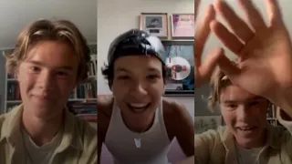 Edvin Rydings and Omar Rudberg Full IG Live 22/7/21 [Young Royals Interview]