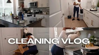 CLEAN WITH ME | speed cleaning motivation, organizing kitchen + bathroom