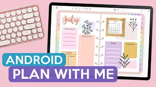 Plan with Me | Digital Planning on Samsung Digital Planner Android