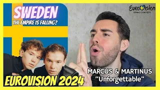 SPANISH REACTS 🇸🇪 MARCUS & MARTINUS "UNFORGETTABLE" | SWEDEN EUROVISION 2024 | Reaction & Review