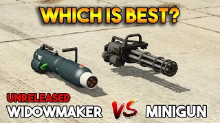 GTA 5 ONLINE WIDOWMAKER VS MINIGUN PART 1 (WHICH IS BEST)