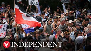 Thousands protest against New Zealand Covid restrictions in Wellington