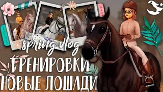 ВЕСЕННИЙ ВЛОГ | ТРЕНИРОВКИ | НОВЫЕ ЛОШАДИ ➤ RRP ➤ STAR STABLE ONLINE