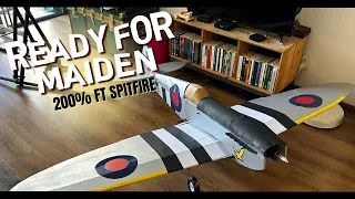 Ready for Maiden 200% FT Spitfire... Last changes and repairs...