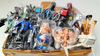 Unboxing 5 skibidi toilet monster vs speakerman,titan tv cameraman toys | satisfying asmr video