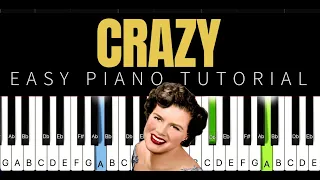 Crazy (Patsy Cline) | Easy Piano Tutorial