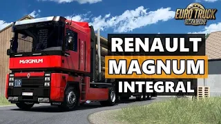 dirigindo um renault magnum em um rodotrem no euro truck simulator 2