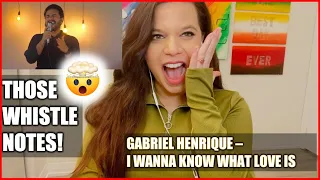 SINGER REACTS TO GABRIEL HENRIQUE - I Want to Know What Love Is Cover | Music Reaction Videos