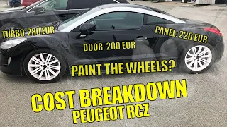 Peugeot RCZ full cost breakdown!