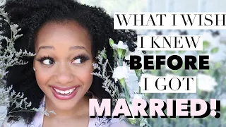 What I Wish I Knew BEFORE I got MARRIED 💍🎀 Married at 21| Black Christian Love | Black Homemaker