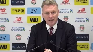 David Moyes post match press conference | Liverpool 4-1 West Ham United | Premier League