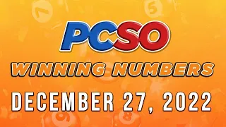 P492M Jackpot Ultra Lotto 6/58, 2D, 3D, 6D, Superlotto 6/49, and Lotto 6/42 | December 27, 2022