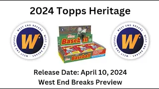 2024 Topps HERITAGE MLB PREVIEW; TIERED TEAMS, BEST ROOKIES, AUTOS - West End Breaks