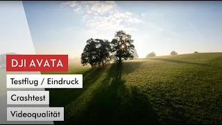 DJI Avata FPV Drohnen Testflug, Videoqualität, Crashtest