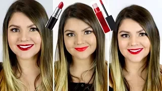 Top 3 Red Lipsticks For The Holidays | Drugstore & High End | Imperfectly Rachel