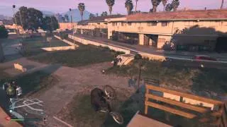 Gta5 bmx , dont make gang members mad