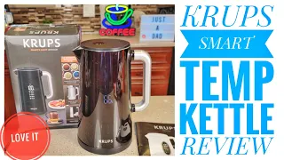 KRUPS Electric Kettle Review  1.7 Liter Smart Temp Digital Kettle for Tea & Coffee