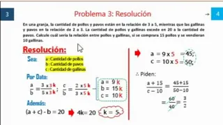 RAZONES Y PROPORCIONES EJERCICIOS Y PROBLEMAS RESUELTOS ARITMETICA PREUNIVERSITARIA EXAMEN ADMISION