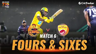 Match 6 - Deccan Gladiators vs Team Abu Dhabi, Fours & Sixes, Abu Dhabi T10 League 2021