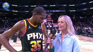 Kevin Durant Postgame Interview as leads Phoenix Suns beat Sacramento Kings 119-117
