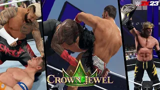 WWE Crown Jewel 2023 Full Show Highlights | WWE 2K23 Simulation
