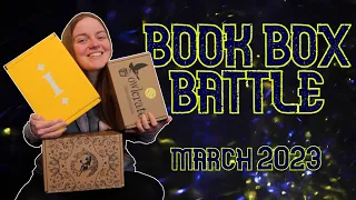 BOOK BOX BATTLE | March 2023 | FairyLoot vs. Illumicrate vs. OwlCrate