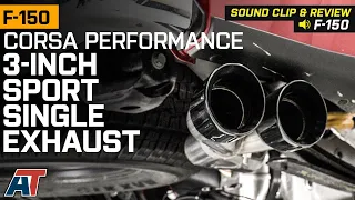 2021-2022 F-150 Corsa Performance 3-Inch Sport Single Exhaust System Review & Sound Clip