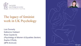 The legacy of feminist work in UK psychology