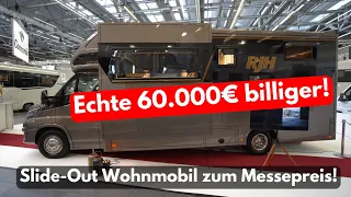 Messe-Schock! 60.000 € billiger! Wohnmobil XL Slideout im Iveco Daily! RJH Iveco Daily 2023.