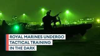 Royal Marines prepare for deployment with night reconnaissance mission