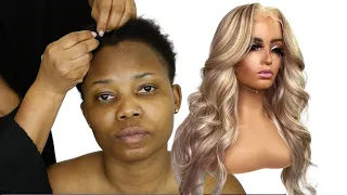 VIRAL 👉 100M VIEWS ⬆️ UNBELIEVABLE ⬆️😱 DARK SKIN HAIR AND MAKEUP TRANSFORMATION 😱 PREMIUMLACE WIG