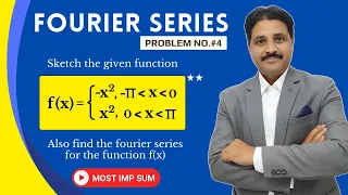 FOURIER SERIES SOLVED PROBLEM 4 (LECTURE 12)  @TIKLESACADEMY