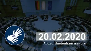 Aktuelle Stunde, 20.02.2020