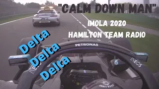 "Calm Down Man" Hamilton To BONO | 2020 Imola GP | Hamilton UNHEARD Team Radio "Delta Delta Delta!"